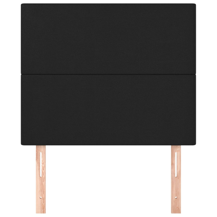 Hoofdborden 2 St 90X5X78/88 Cm Kunstleer Zwart