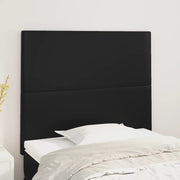 Hoofdbord 90x5x118/128 cm kunstleer zwart