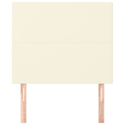 Hoofdborden 2 St 90X5X78/88 Cm Kunstleer Crèmekleurig