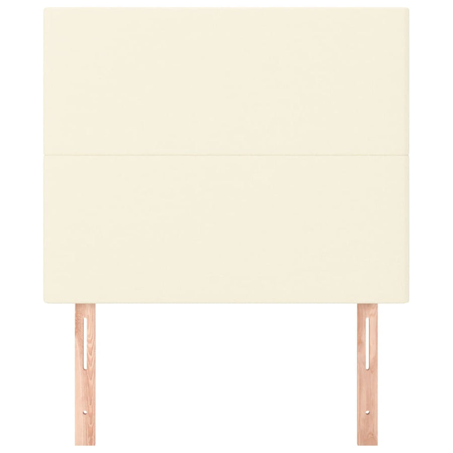 Hoofdborden 2 St 90X5X78/88 Cm Kunstleer Crèmekleurig