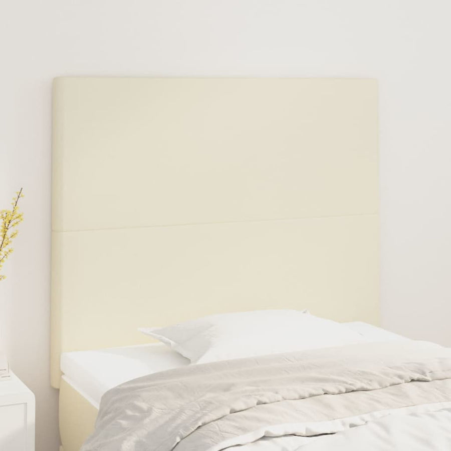 Hoofdborden 2 St 90X5X78/88 Cm Kunstleer Crèmekleurig