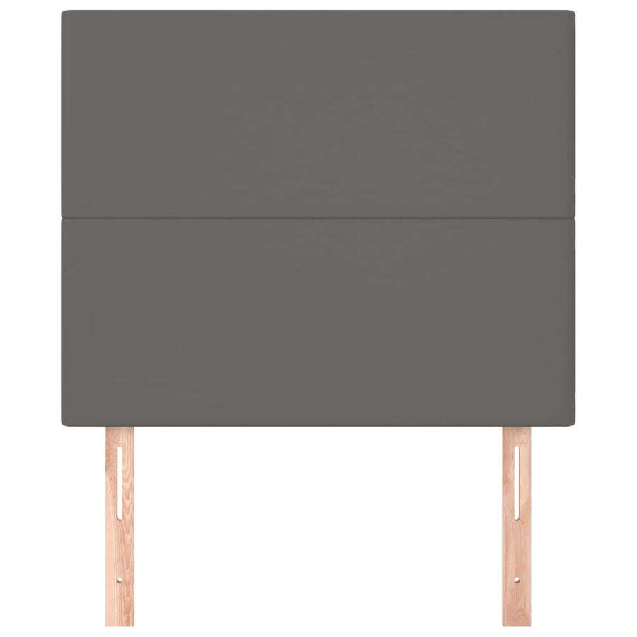 Hoofdborden 2 St 90X5X78/88 Cm Kunstleer Grijs