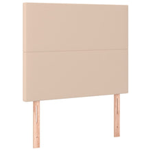 Hoofdborden 2 st 90x5x78/88 cm kunstleer cappuccinokleurig 90 cm Hoog