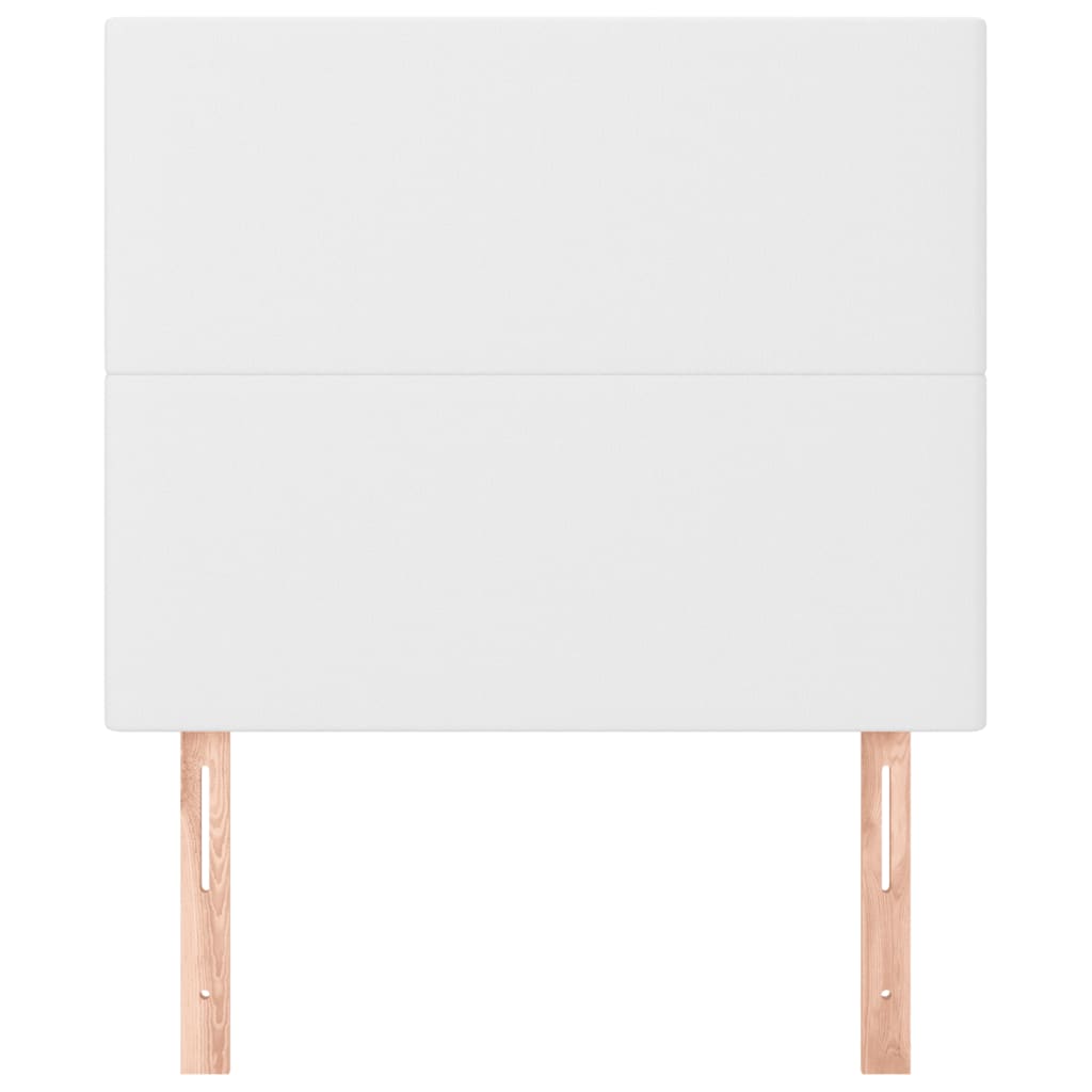 Hoofdborden 2 St 100X5X78/88 Cm Kunstleer Wit