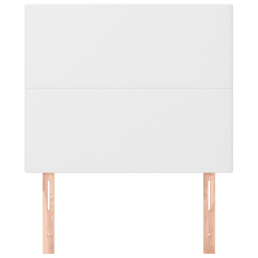 Hoofdborden 2 St 100X5X78/88 Cm Kunstleer Wit