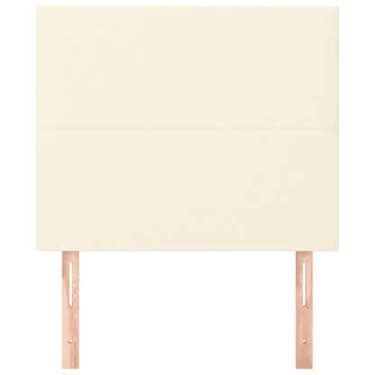 Hoofdborden 2 St 100X5X78/88 Cm Kunstleer Kleurig 100 cm Crème