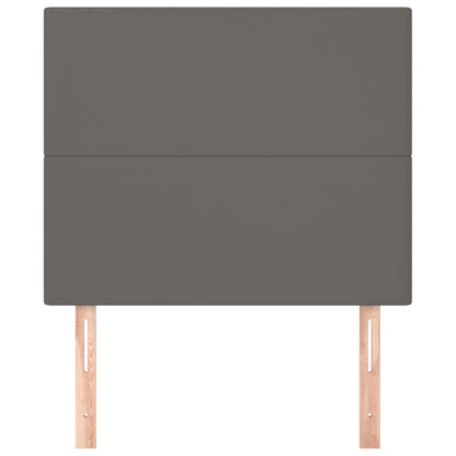 Hoofdborden 2 St 100X5X78/88 Cm Kunstleer Grijs
