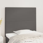 Hoofdbord 100x5x118/128 cm kunstleer grijs