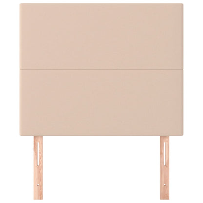 Hoofdborden 2 st 100x5x78/88 cm kunstleer cappuccinokleurig 100 cm Hoog
