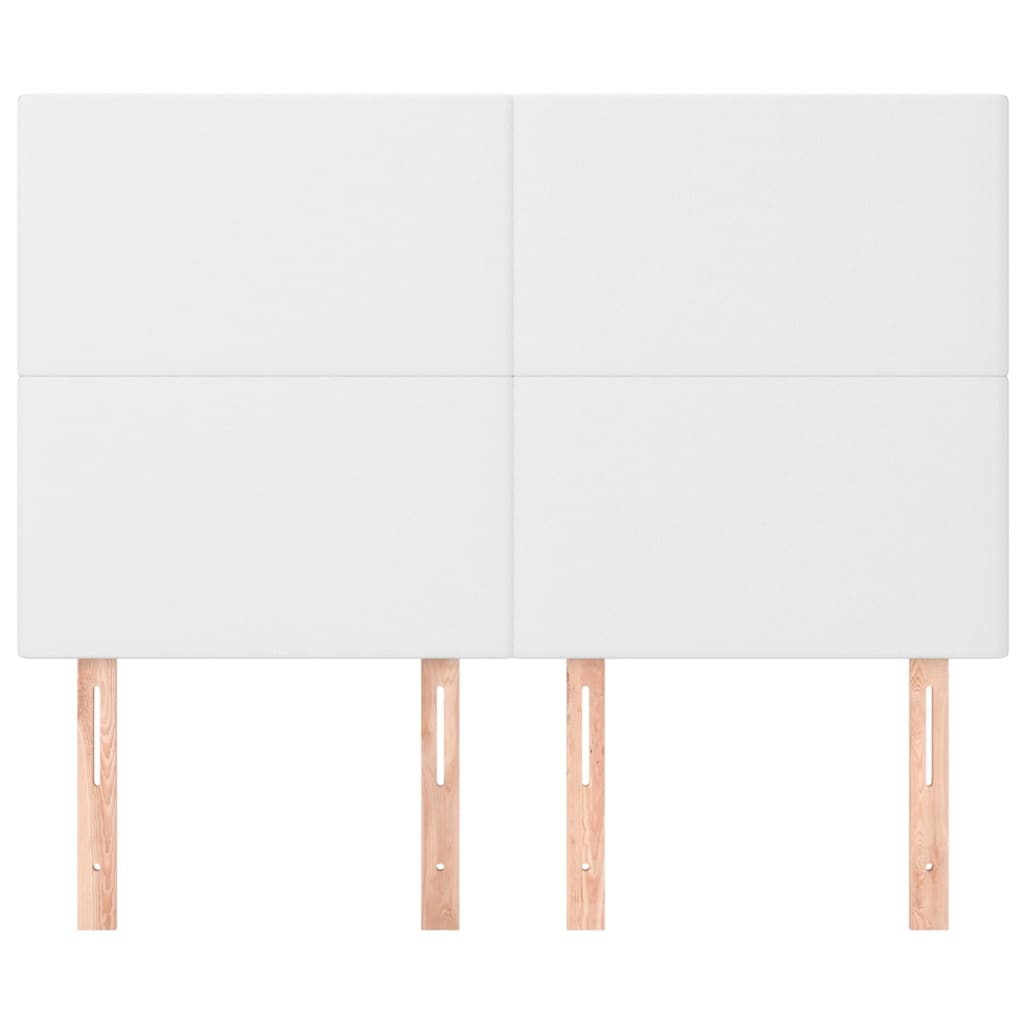 Hoofdborden 4 St 72X5X78/88 Cm Kunstleer Wit