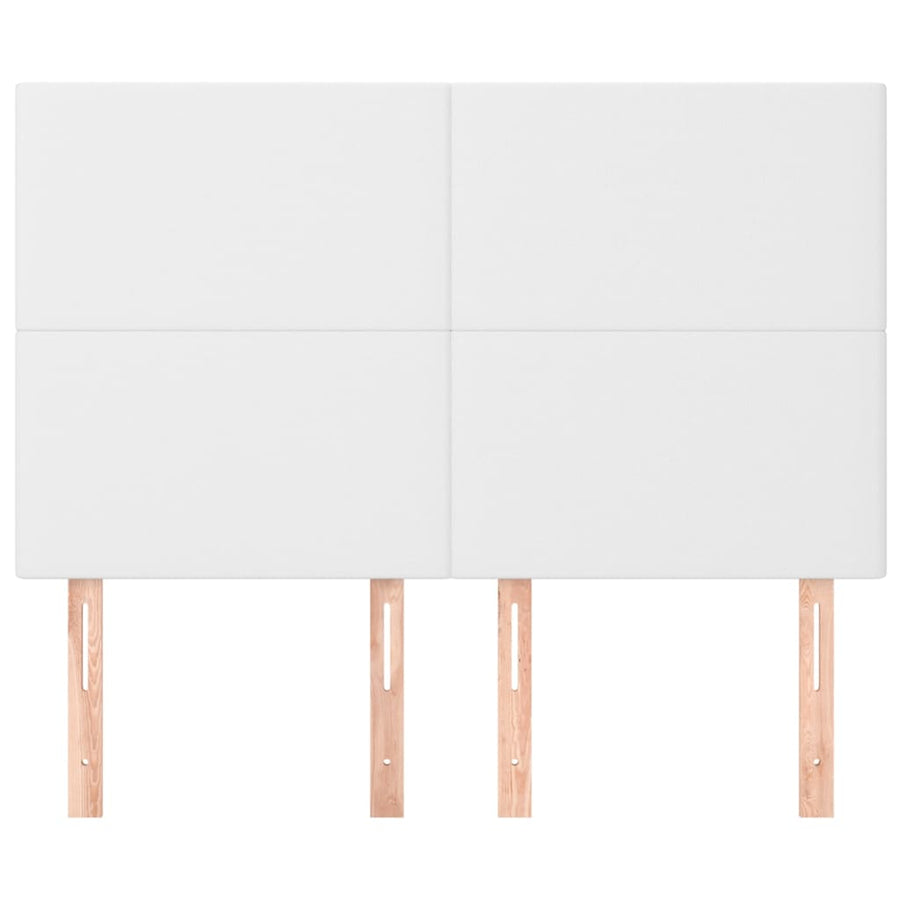 Hoofdborden 4 St 72X5X78/88 Cm Kunstleer Wit