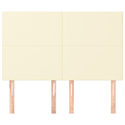 Hoofdborden 4 St 72X5X78/88 Cm Kunstleer Kleurig 1 144 cm Crème