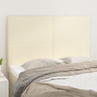 Hoofdbord 144x5x118/128 cm kunstleer crème