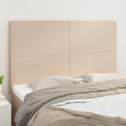 Hoofdbord kunstleer cappuccino 144x5x118/128 cm