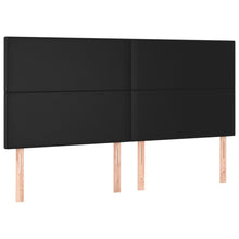 Hoofdborden 4 St 90X5X78/88 Cm Kunstleer Zwart
