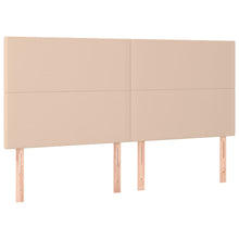 Hoofdborden 4 st 100x5x78/88 cm kunstleer cappuccinokleurig 200 cm Cappuccino