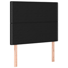 Hoofdborden 2 st 80x5x78/88 cm stof zwart 80 cm Hoog