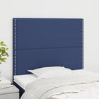 Hoofdborden 2 st 80x5x78/88 cm stof blauw 1 80 cm Blauw