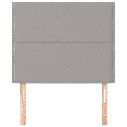 Hoofdborden 2 St 90X5X78/88 Cm Stof Lichtgrijs 90 cm Hoog