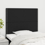 Hoofdbord 90x5x118/128 cm stof zwart