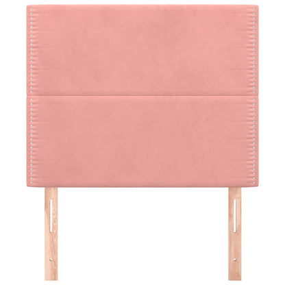 Hoofdborden 2 St 90X5X78/88 Cm Fluweel Roze