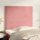 Hoofdborden 2 St 90X5X78/88 Cm Fluweel Roze