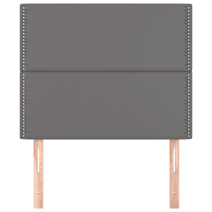 Hoofdborden 2 St 90X5X78/88 Cm Kunstleer Grijs