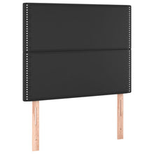 Hoofdborden 2 st 100x5x78/88 cm kunstleer zwart 100 cm Zwart