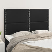 Hoofdbord 144x5x118/128 cm kunstleer zwart