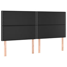 Hoofdborden 4 St 90X5X78/88 Cm Kunstleer Zwart