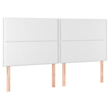 Hoofdborden 4 St 100X5X78/88 Cm Kunstleer Wit
