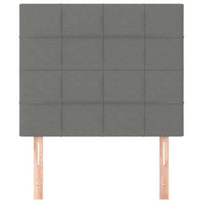 Hoofdborden 2 st 80x5x78/88 cm stof donkergrijs 1 80 cm Donkergrijs