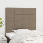 Hoofdbord stof taupe 80x5x118/128 cm