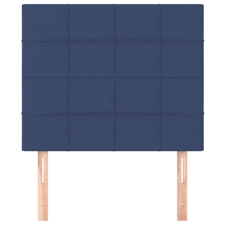 Hoofdborden 2 St 80X5X78/88 Cm Stof Blauw 80 cm Hoog