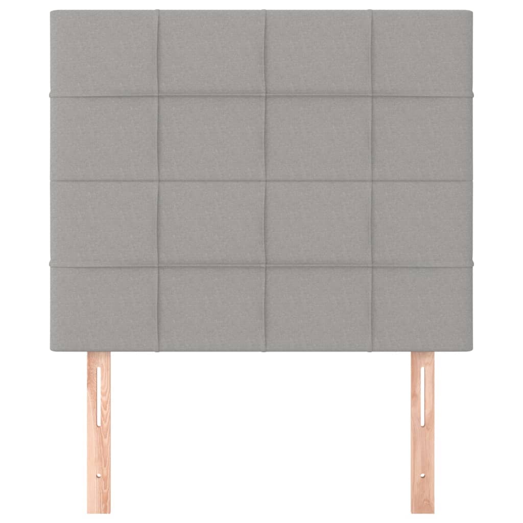Hoofdborden 2 St 90X5X78/88 Cm Stof Lichtgrijs 90 cm Hoog