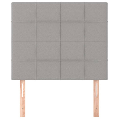 Hoofdborden 2 St 90X5X78/88 Cm Stof Lichtgrijs 90 cm Hoog