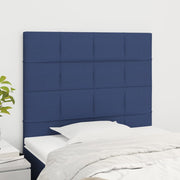 Hoofdbord 90x5x118/128 cm stof blauw