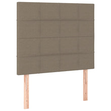Hoofdborden 2 St 00X5X78/88 Cm Stof Taupe 100 cm Hoog