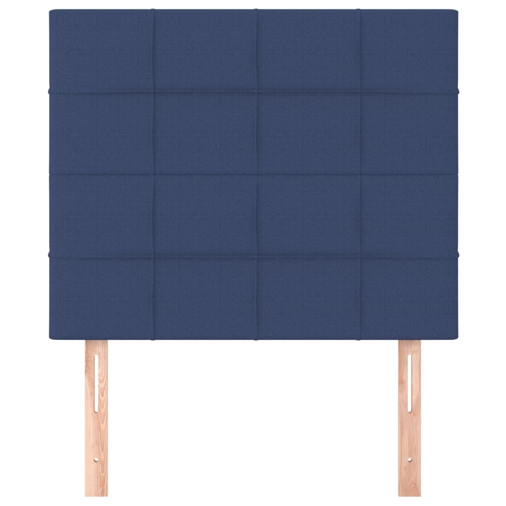 Hoofdborden 2 St 00X5X78/88 Cm Stof Blauw 100 cm Hoog