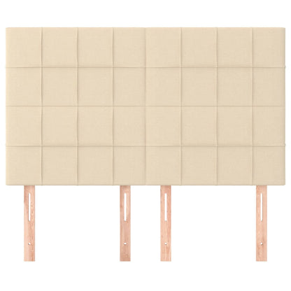 Hoofdborden 4 St 72X5X78/88 Cm Stof Kleurig Crème 144 cm Hoog