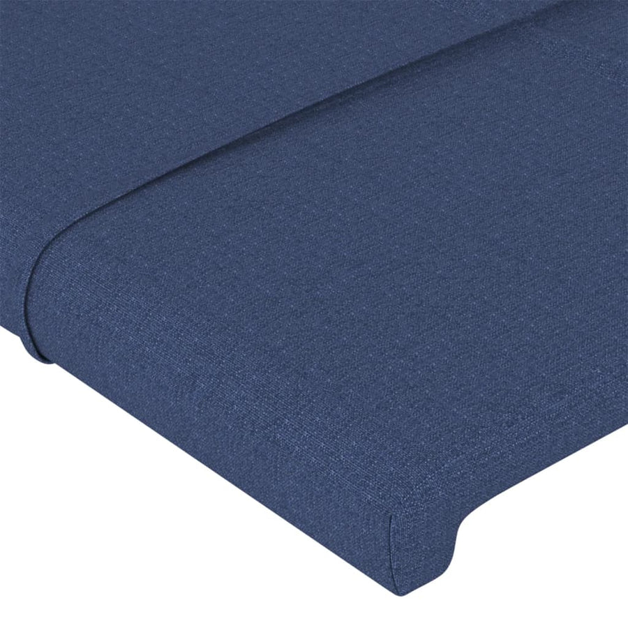 Hoofdborden 4 St 72X5X78/88 Cm Stof Blauw 144 cm Hoog