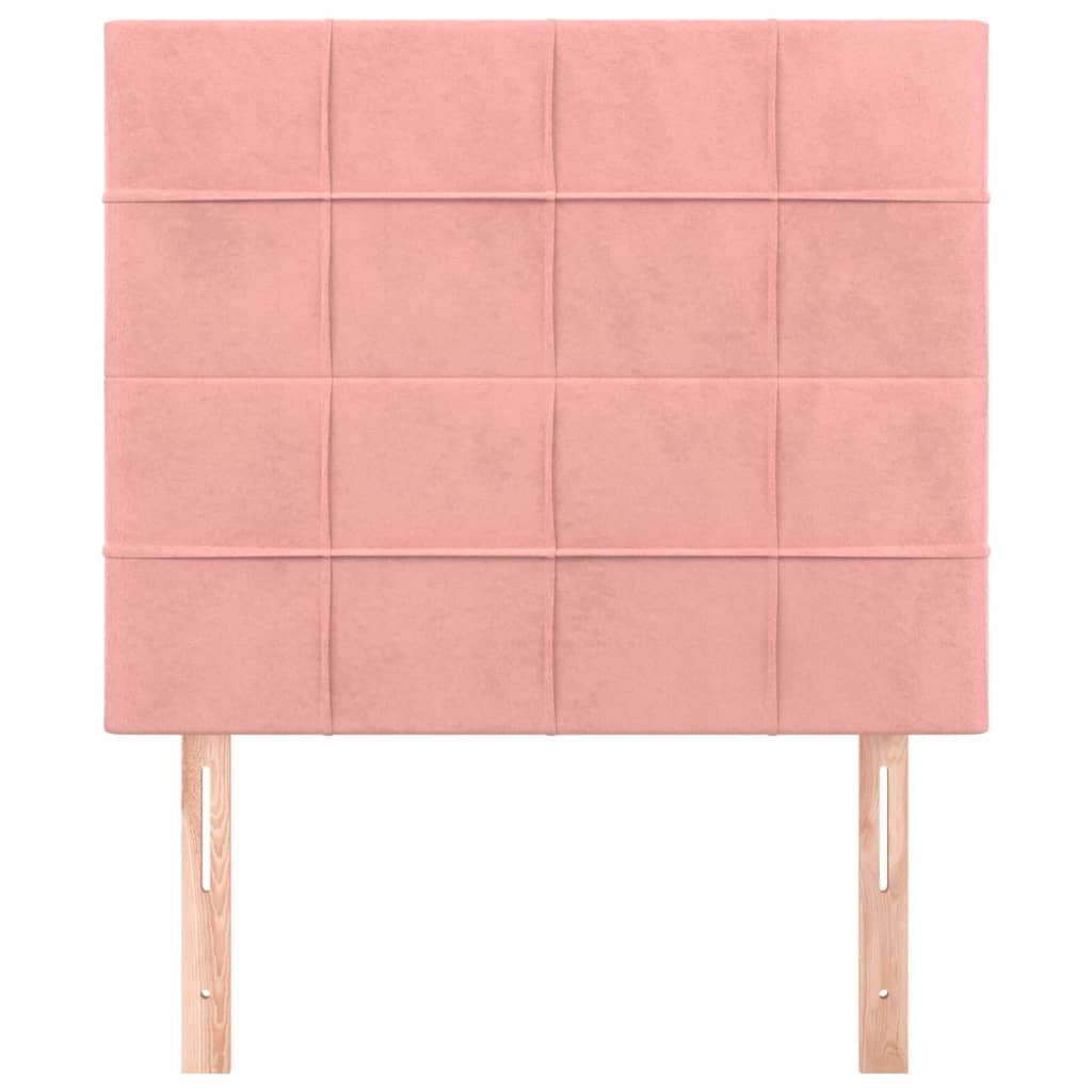 Hoofdborden 2 St 80X5X78/88 Cm Fluweel Roze