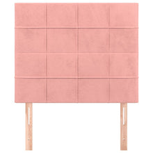 Hoofdborden 2 St 100X5X78/88 Cm Fluweel Roze
