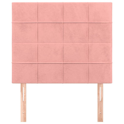 Hoofdborden 2 St 100X5X78/88 Cm Fluweel Roze