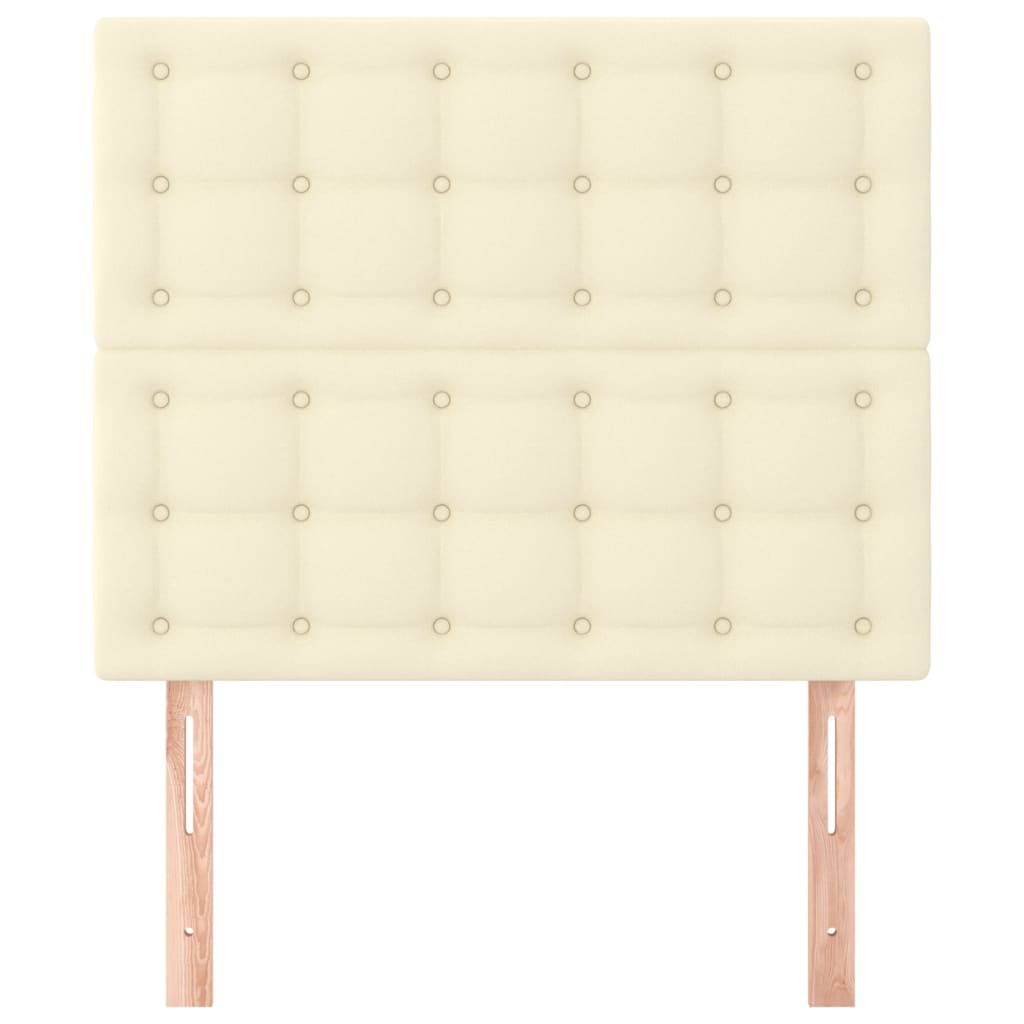 Hoofdborden 2 St 80X5X78/88 Cm Kunstleer Kleurig 1 80 cm Crème