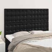 Hoofdbord 144x5x118/128 cm kunstleer zwart