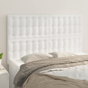 Hoofdbord 144x5x118/128 cm kunstleer wit