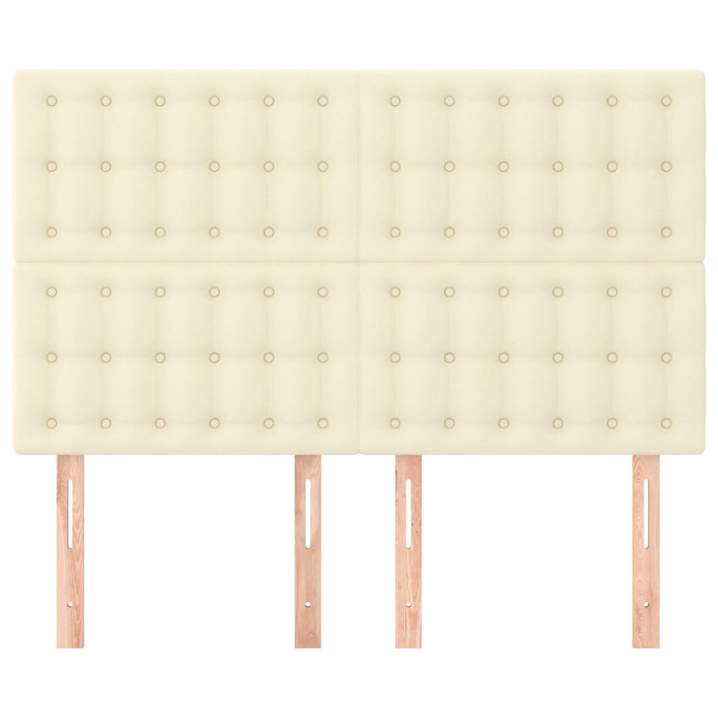 Hoofdborden 4 St 72X5X78/88 Cm Kunstleer Kleurig 1 144 cm Crème