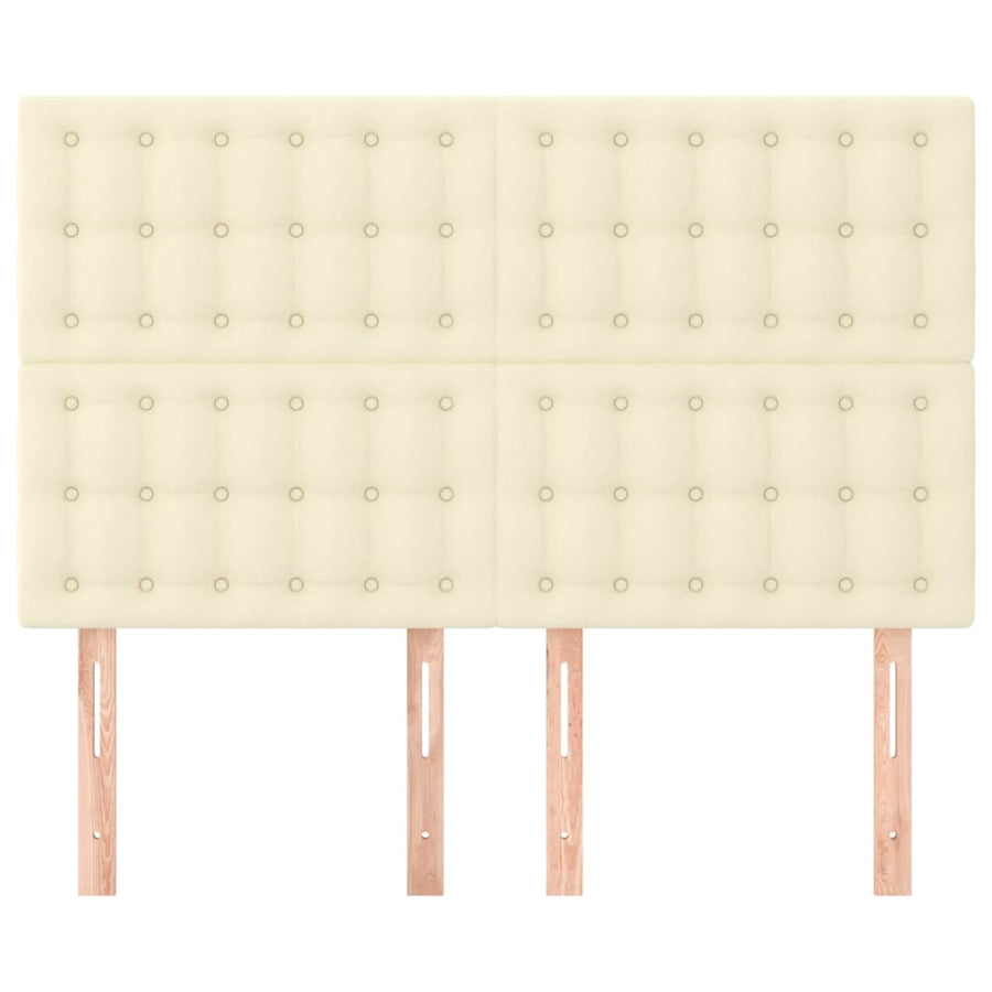 Hoofdborden 4 St 72X5X78/88 Cm Kunstleer Kleurig 1 144 cm Crème