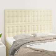 Hoofdbord kunstleer crème 72x5x78/88 cm